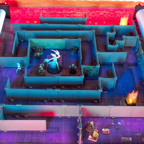 Miniatura 2 de Dirt Cheap Dungeons Adaptadores Diagonales Expansión TT RPG Terrain Building para Calabozos y Dragones, Pathfinder, Juegos de Guerra y mucho más