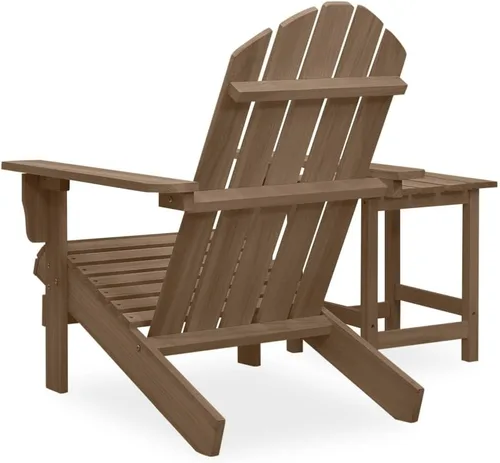 Miniatura 4 de Garden Chair Brown Solid Fir Wood 27.4 x 34.1 x 35.2 in Ergonomic Chic Outdoor Furnishings Outdoor Furniture Set Patio Furniture Set Outdoor Chair