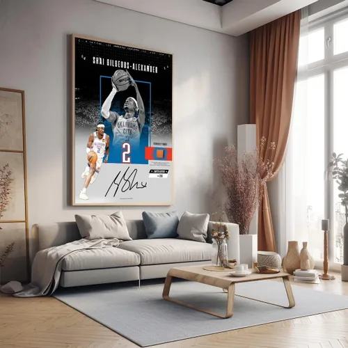 Miniatura 71 de Póster firmado de la superestrella de baloncesto Victor Wembanyama para niños, para la habitación de los fanáticos, decoración de pared, pósteres