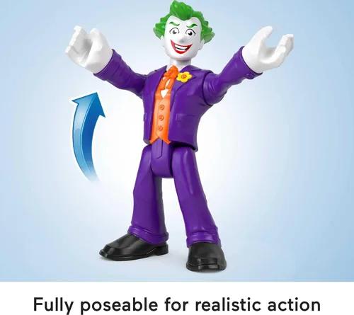 Miniatura 4 de Fisher-Price Imaginext DC Super Friends - Figura de juguete preescolar de The Joker XL de 10 pulgadas para juegos de simulación a partir de 3 años