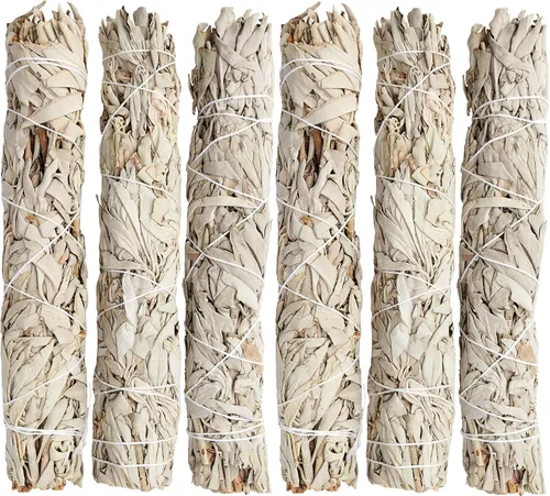 Miniatura 5 de Paquete de 100 varillas de incienso de salvia blanca de 9 pulgadas para limpieza, purificación, curación, meditación, yoga, bendición