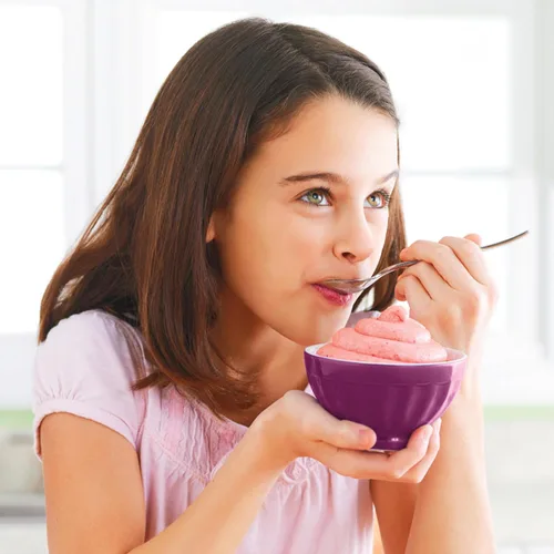 Miniatura 6 de Yonanas - Máquina clásica de helado de fruta congelada para golosinas veganas y sin lácteos saludables, máquina plateada de 200W con 36 recetas