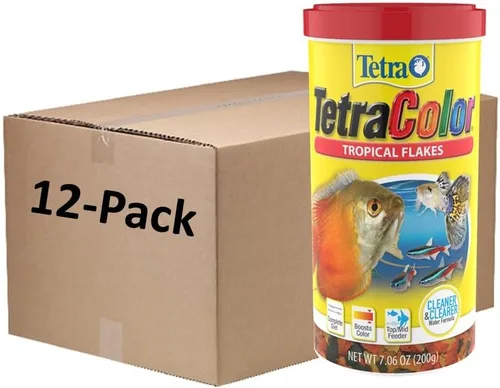 Miniatura 16 de Tetra Color Tropical Flakes, alimento para peces que aumentan el color, dieta nutricionalmente equilibrada para peces tropicales, 2.2 libras
