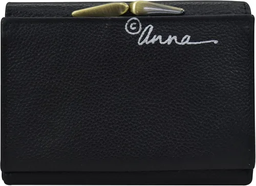Miniatura 16 de Anna by Anuschka Cartera de tres pliegues pintada a mano para mujer de cuero