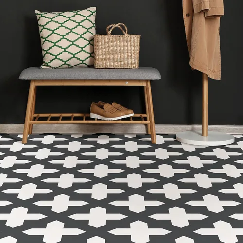 Miniatura 8 de FloorPops FP3308 Nordic Peel & Stick - Azulejos para piso, color negro