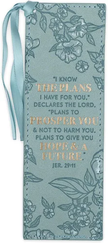 Miniatura 18 de Christian Art Gifts - Marcapáginas premium de piel sintética vegana con escritura bíblica para mujeres: Cuando ella habla - Proverbios 31:26, Marrón
