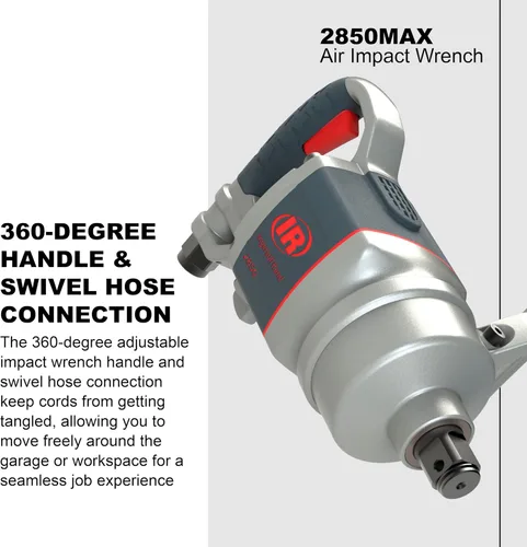 Miniatura 4 de Ingersoll Rand 2850MAX Llave de impacto neumática de 1 pulgada, par máximo de 2,100 ft-libras, mango D