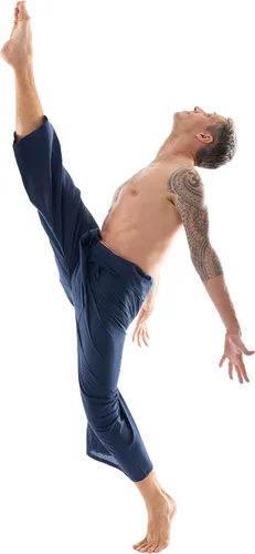Miniatura 5 de CandyHusky Pantalones de pescador tailandés, pantalones de pirata de algodón para hombre, pantalones de descanso, pantalones samurái, disfraz gitano