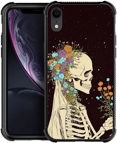 Miniatura 11 de DJSOK Funda compatible con iPhone XR, H American Eagle Flag con cuatro esquinas, protección a prueba de golpes, TPU suave y patrón de policarbonato
