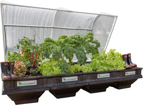 Miniatura 11 de vegepod - Cama de jardín elevada - Kit de jardín con contenedor de riego automático con cubierta protectora, fácilmente elevado a la altura