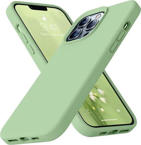 Miniatura 31 de Funda compatible con iPhone 13 de 6.1 pulgadas, de silicona líquida premium [forro de microfibra suave antiarañazos], goma de gel, protección Uva