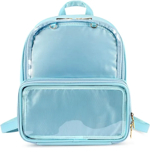 Miniatura 12 de STEAMEDBUN Ita Bag - Mochila de piel sintética con doble ventana, diseño de caramelo, con inserción