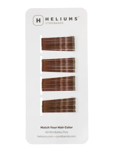 Miniatura 15 de Minihorquillas Heliums - Rubio Ceniza - Paquete de 40, horquillas pequeñas de 1.5 pulgadas para cabello fino y niños