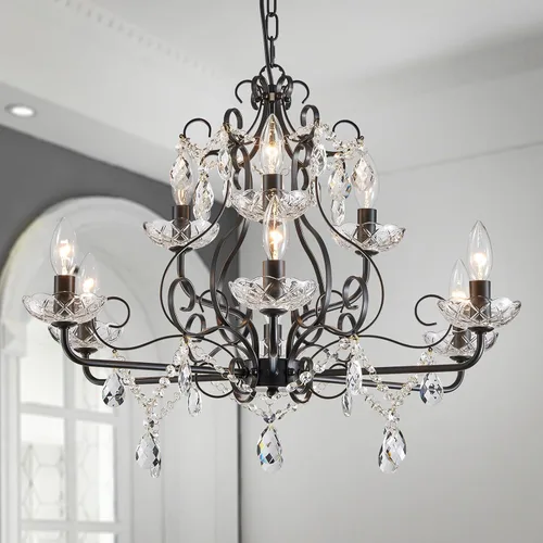 Miniatura 27 de WUZUPS Apliques de pared de 3 luces para dormitorio, sala de estar, baño, base E12, dorado