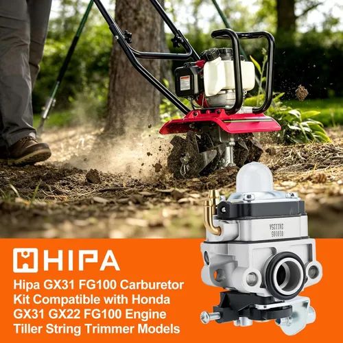 Miniatura 2 de Hipa Kit de carburador GX31 FG100 compatible con GX31 GX22 FG100 de 4 ciclos para motor de cultivador de cuerdas, piezas de modelo de carburador