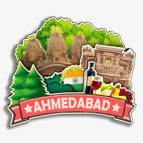 Miniatura 16 de Agra India - Imán de nevera de madera 3D de madera hecho a mano para viajes, recuerdos de ciudad, imán para nevera, decoración del hogar, regalo -719