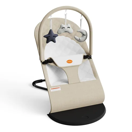 Asiento Rebotador Portátil para Bebés para Infantes, 0-18 Meses, 3 Modos de Uso con Mecedora y Opciones Estacionarias, Silla Ergonómica para