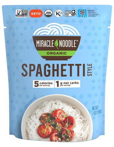 Miniatura 7 de Miracle Noodle Angel Hair Shirataki - Fideos Konjac listos para comer, aptos para dieta cetogénica, paleo, veganos, sin gluten, bajos