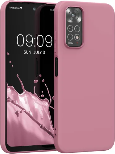 Miniatura 8 de kwmobile Funda compatible con Xiaomi Redmi Note 11 / Note 11S - Funda protectora de silicona TPU suave y delgada - Azul Báltico