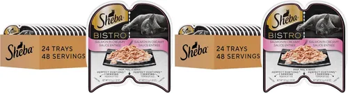 Miniatura 12 de Sheba Perfect Portions Bistro - Alimento húmedo para gatos adultos, pollo en salsa Alfredo, bandejas de 2.6 onzas (24 unidades, 48 porciones)