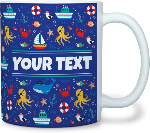 Miniatura 31 de Taza personalizada para niños – Mariposas – Nombre/texto personalizado, chocolate caliente de cerámica, cacao/taza de café para niñas, regalo