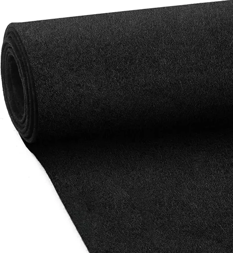 MODIGT Alfombra de fieltro de alta calidad de 40 x 70 pulgadas para RV, barco, camión, caja de altavoces, revestimiento de puerta, escritorio (negro)