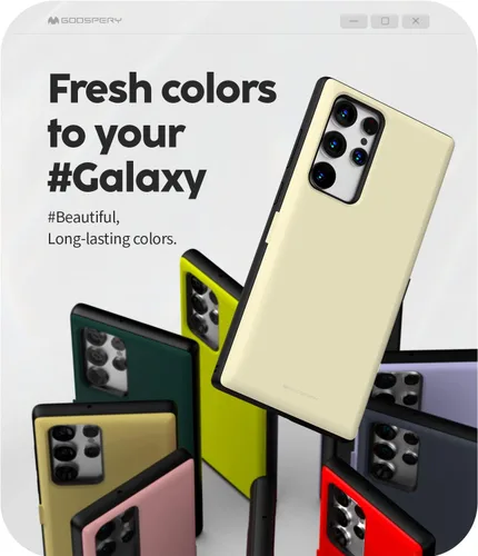 Miniatura 2 de GOOSPERY Funda Magnética con Tapa Compatible con Galaxy S22 Ultra, Soporte para Tarjetas, Cartera con Imán de Fácil Uso, Cierre Automático, Cubierta