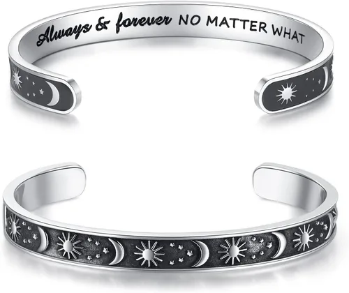 TONY & SANDY - Brazaletes motivacionales para mujeres, adolescentes o niñas, regalos de cumpleaños personalizados para mamá, hija, hermana o amigas,
