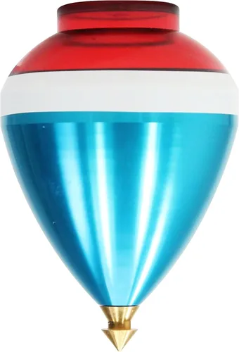 Miniatura 3 de Spintastics Quicksilver Hybrid Spin Top - Punta fija (azul y rojo)