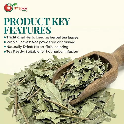 Miniatura 7 de NY Spice Shop Kinkeliba Hojas de té de hierbas – Kinkeliba de hojas sueltas – Té africano natural cosechado en la naturaleza – Hojas para preparar
