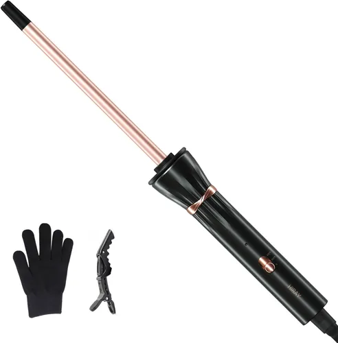 Miniatura 12 de Hahahope 1 Inch Ceramic Curling Wand for Loose Waves, Extra Long Barrel Hair Curler for Medium to Long Hair, 2 Adjustable Temperatures, Global