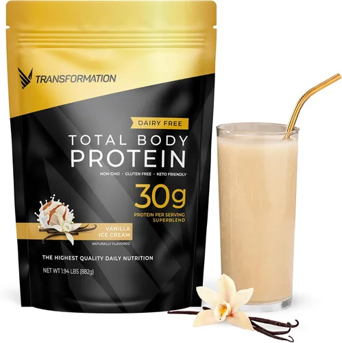 Miniatura 11 de Transformation Protein Super Blend Clara de huevo, péptidos de colágeno y proteínas vegetales 15 mil millones de probióticos UFC Enzimas