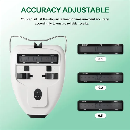 Miniatura 3 de Medidor de distancia pupilar digital óptico medidor de Pd Led Pupilómetro Herramienta de medición de distancia interpupilar Equipo oftálmico
