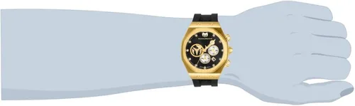 Miniatura 2 de TechnoMarine Reef Sun Reloj de cuarzo de acero inoxidable con correa de silicona, negro, 24 (Modelo TM-520002), Negro -, Reloj de cuarzo