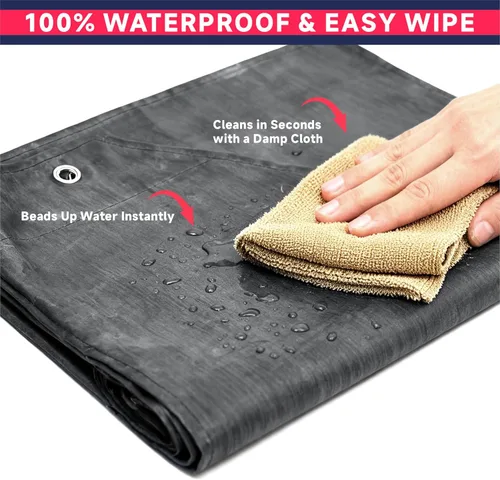 Miniatura 4 de GoldPig Delantal de goma grueso, delantal impermeable para lavavajillas, resistente a productos químicos para carnicero, limpieza