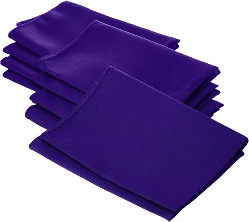 Miniatura 48 de LA Linen Paquete de 10 servilletas de popelina de poli, servilletas de tela suave, servilletas lavables y reutilizables, servilletas de mesa