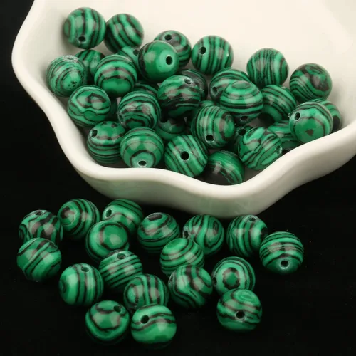 Miniatura 34 de Cuentas de Apatita 10mm 35 Piezas de Piedra para Hacer Joyería, Cuentas Grandes, Pulseras, Keychaian, Cuentas Sueltas Redondas Lisas, Cuentas