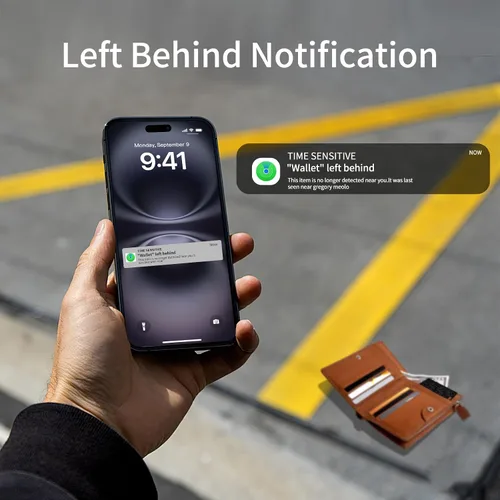 Miniatura 8 de Tarjeta de seguimiento de cartera [certificado Apple MFi] (iOS y Android), tarjeta de seguimiento Bluetooth, tarjeta de seguimiento inteligente