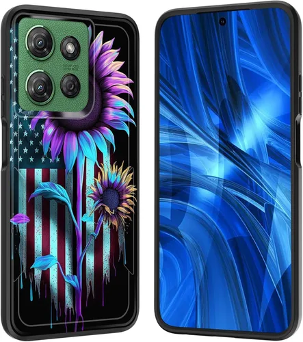 Miniatura 47 de Funda para Moto G 5G 2023, [probada en caídas de grado militar], resistente, resistente, resistente, a prueba de golpes, funda protectora