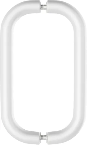 Miniatura 10 de BRIXWELL Manija tubular estándar para puerta de ducha para montaje posterior, acabado de oro de 24 quilates, construcción de latón macizo, 8
