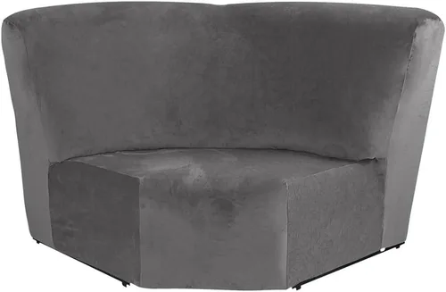Miniatura 10 de Funda de terciopelo para sofá esquinero, 1 pieza adicional para asiento esquinero, protector para sofá reclinable en forma de L, decoración