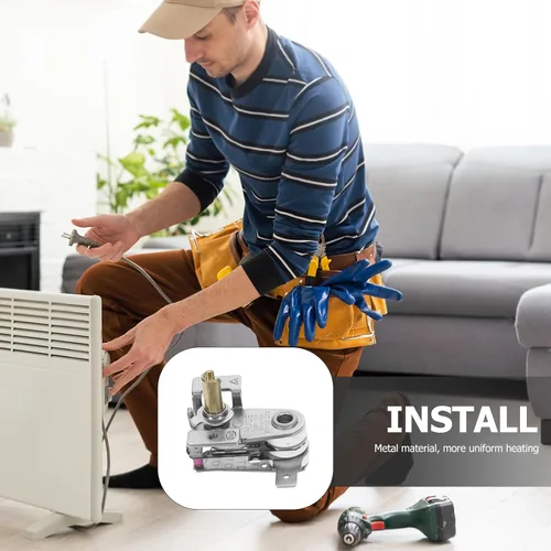 Miniatura 4 de OUNONA - Termostato de repuesto para radiador eléctrico compacto de 1.37 x 1.37 x 1.29 pulgadas, enchufe de control de temperatura, termostato