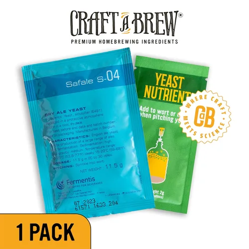 Miniatura 2 de Craft A Brew - Safale S-04 Levadura seca - Fermentis - Levadura seca English Ale - Para cervezas inglesas y americanas y sidras duras de manzana