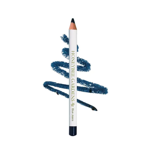 Honeybee Gardens Lápiz Delineador de Ojos Sin Esfuerzo en Blue Jeans, Rica Pigmentación, Suave, de Larga Duración, Vegano, Sin Gluten Jeans azules