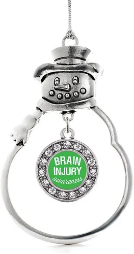 Miniatura 190 de Inspired Silver - Roller Queen - Adorno de Navidad plateado - Adorno circular para árbol de Navidad con circonita cúbica - Decoración colgante