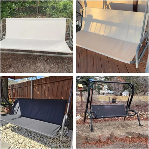 Miniatura 2 de Funda para asiento de columpio de porche y patio, fundas de repuesto para banco de columpio, funda para asiento de columpio de Oxford de 600D