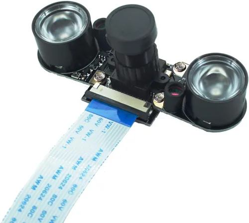 Miniatura 3 de Módulo de cámara de visión nocturna DEVMO Raspberry Pi 4B 5MP OV5647 con enfoque ajustable Webcam Video 1080p Compatible con Raspberry Pi 2/3 / 3 B
