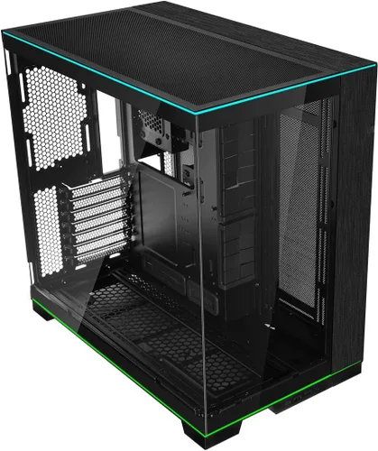 Lian Li O11D EVO RGB E-ATX - Carcasa de doble cámara para juegos - Tiras de iluminación ARGB - Radiador de hasta 16.535 in - Organización de cables