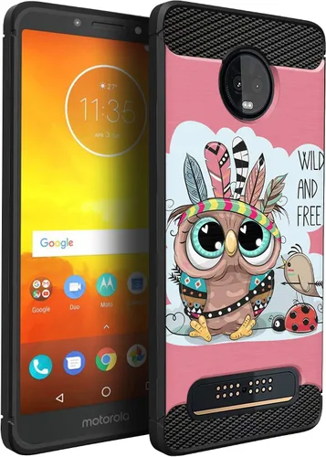 Miniatura 38 de CasesOnDeck Funda compatible con [Motorola Moto Z3 Play Moto Z3] Moto Z3 Design, funda delgada negra flexible y elegante protección contra golpes
