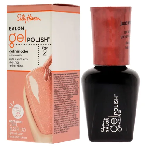 Miniatura 5 de Sally Hansen Salon Pro Gel - Esmalte de uñas laca en gel, Just Peachy, 0.24 onzas líquidas